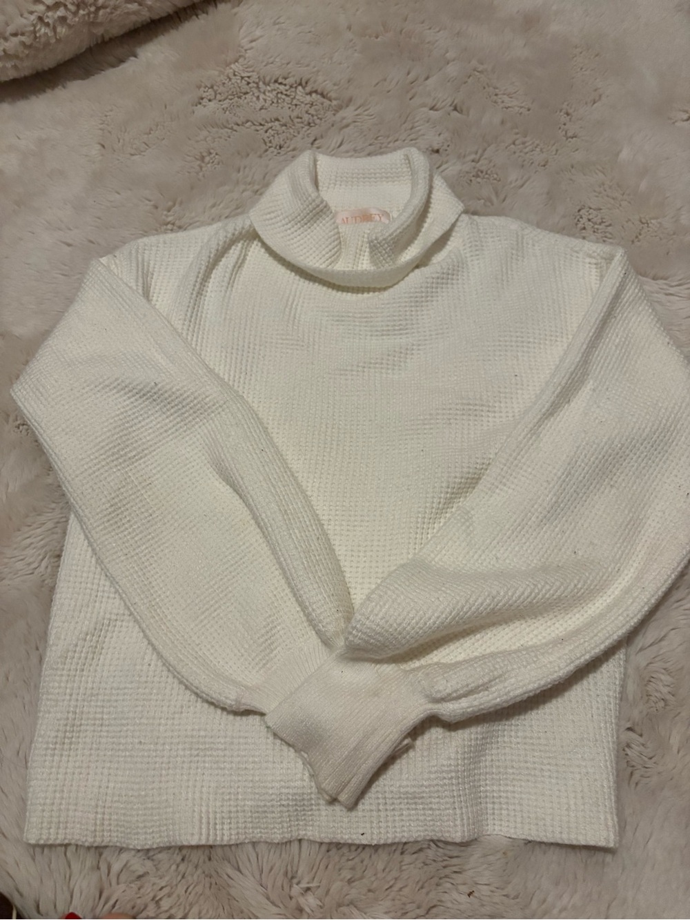 Francescaโs Cream Turtleneck Knit Sweater - Women